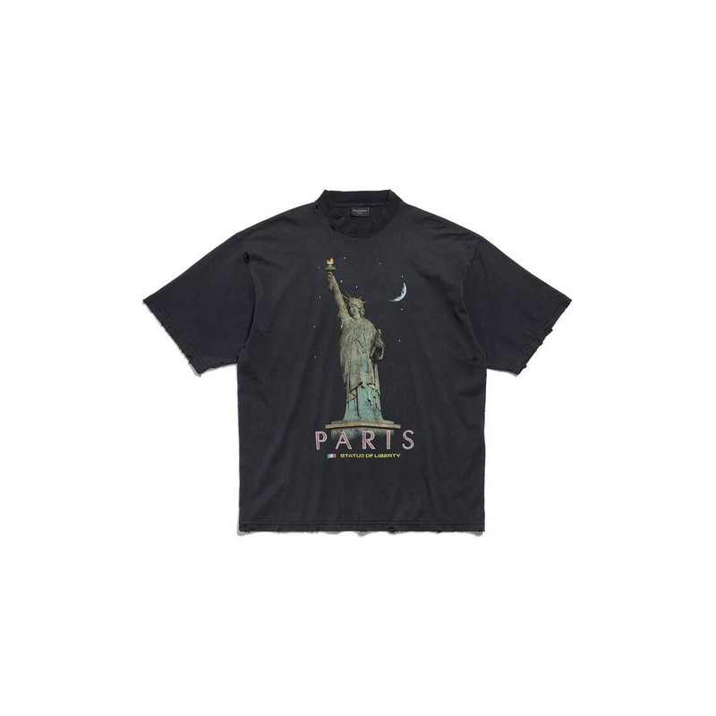 Paris Liberty T-shirt Medium Fit in Black 1