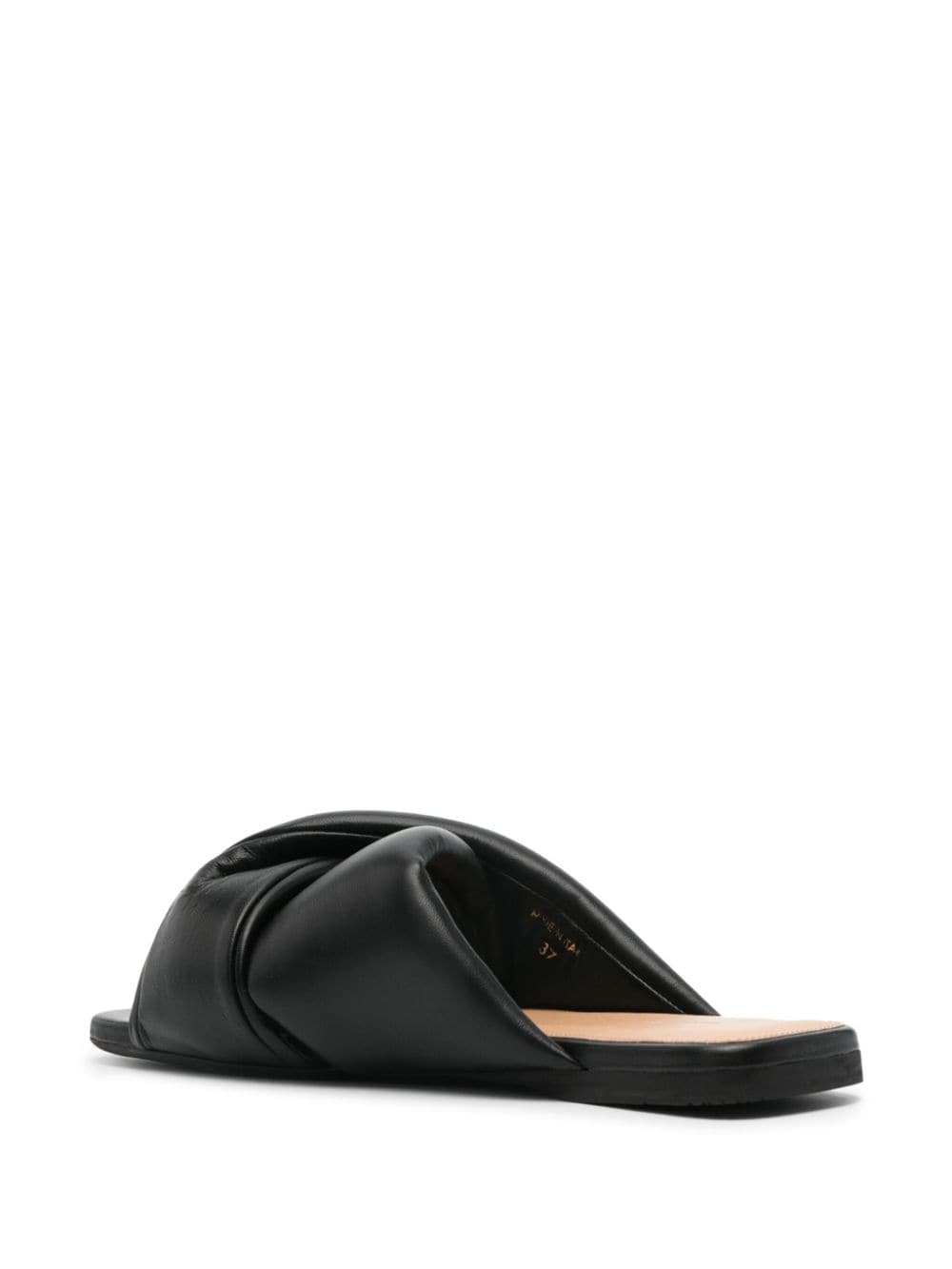 leather flat sandals - 3