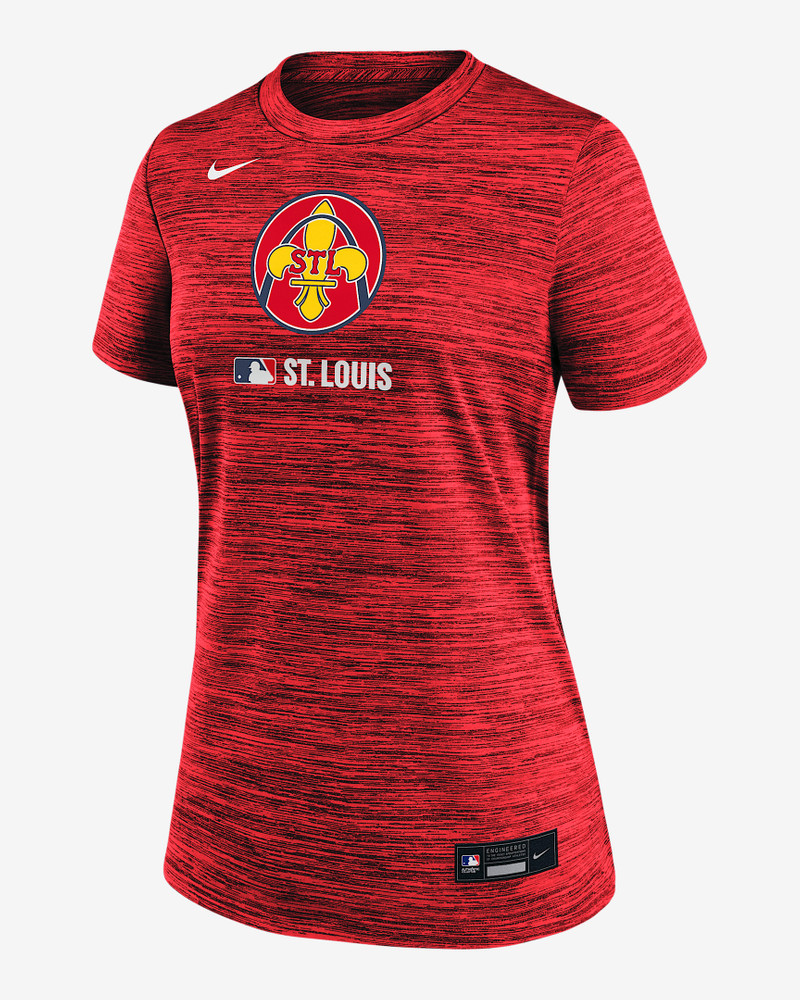 St. Louis Cardinals Authentic Collection City Connect Velocity Women's Nike Dri-FIT MLB T-Shirt 1