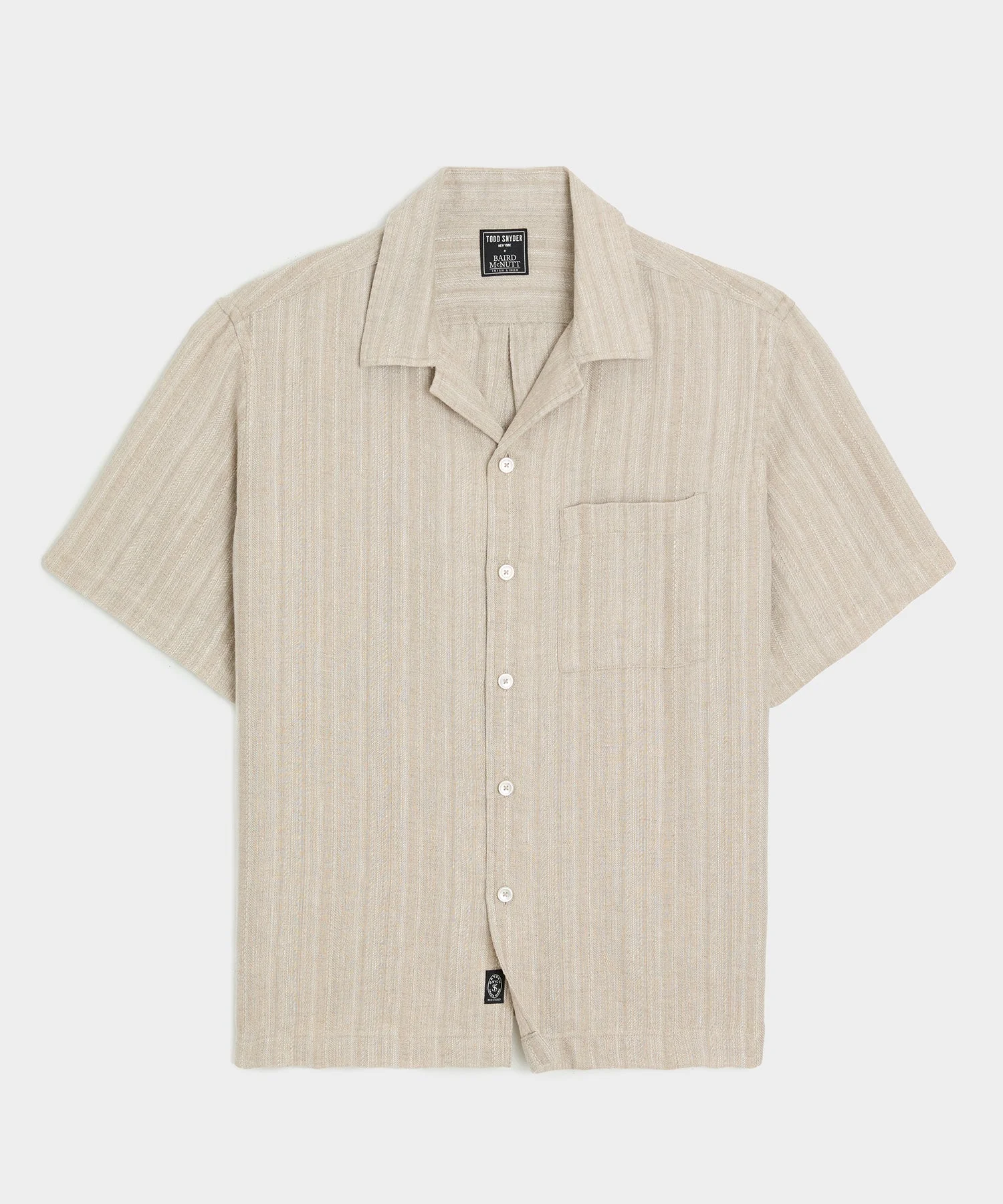 Textured Linen Capri Shirt - 1