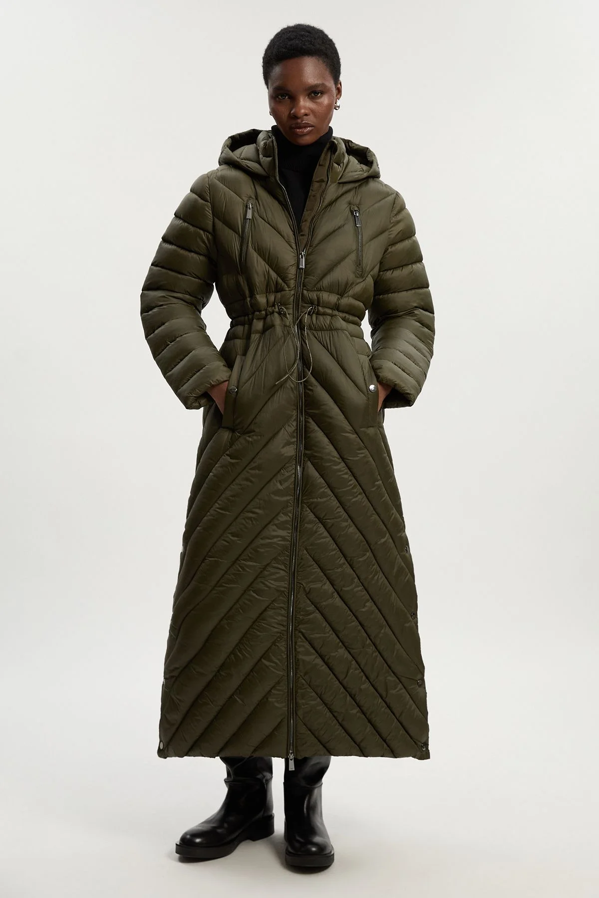 Lightweight Packable Maxi Coat - 1