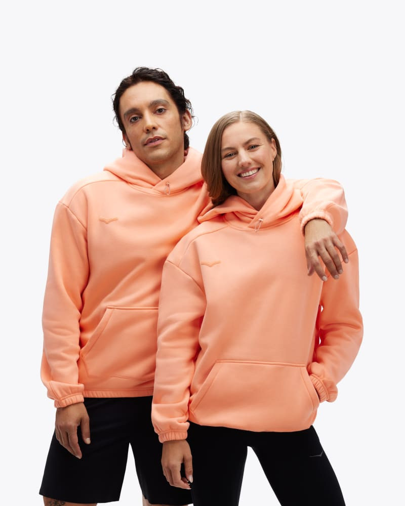 Essential Hoodie in Papaya 1