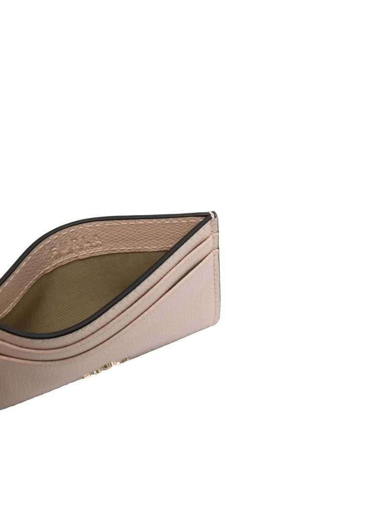 leather logo lettering cardholder 3