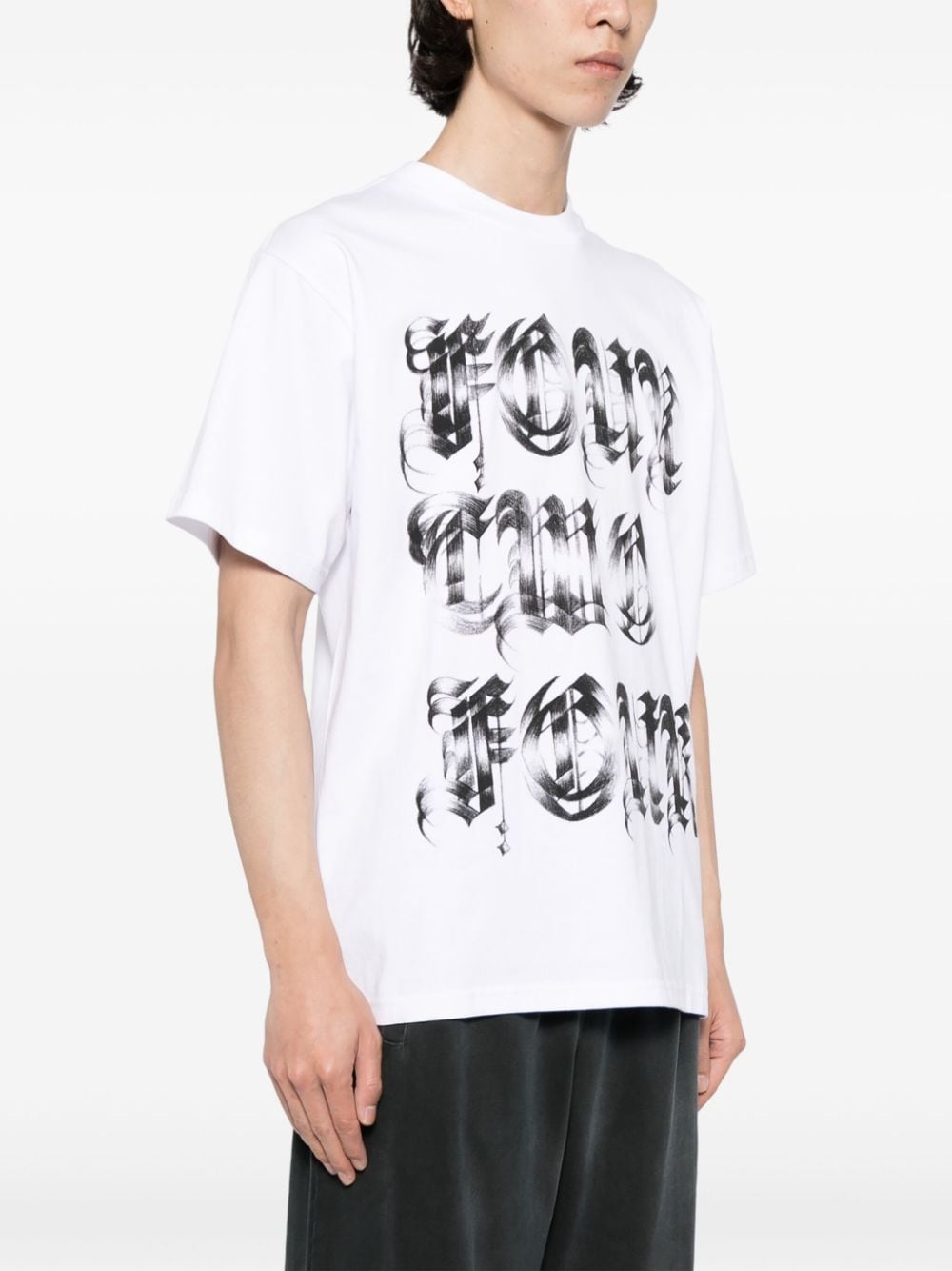 logo-print cotton T-shirt - 3