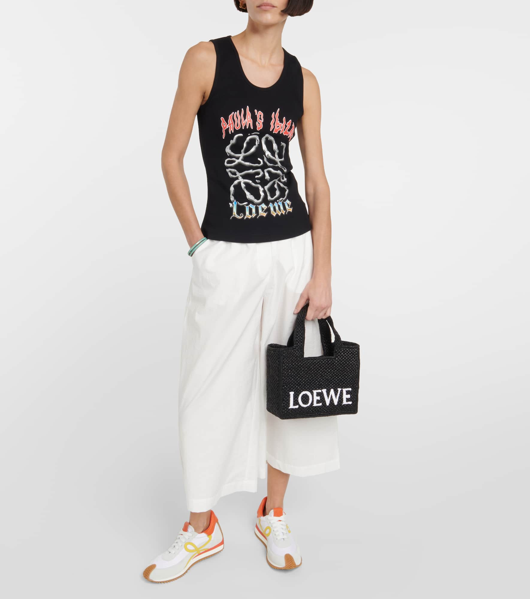 Logo woven tote bag - 5