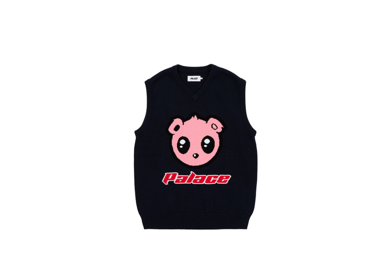 KAWAII VEST KNIT NAVY - 1