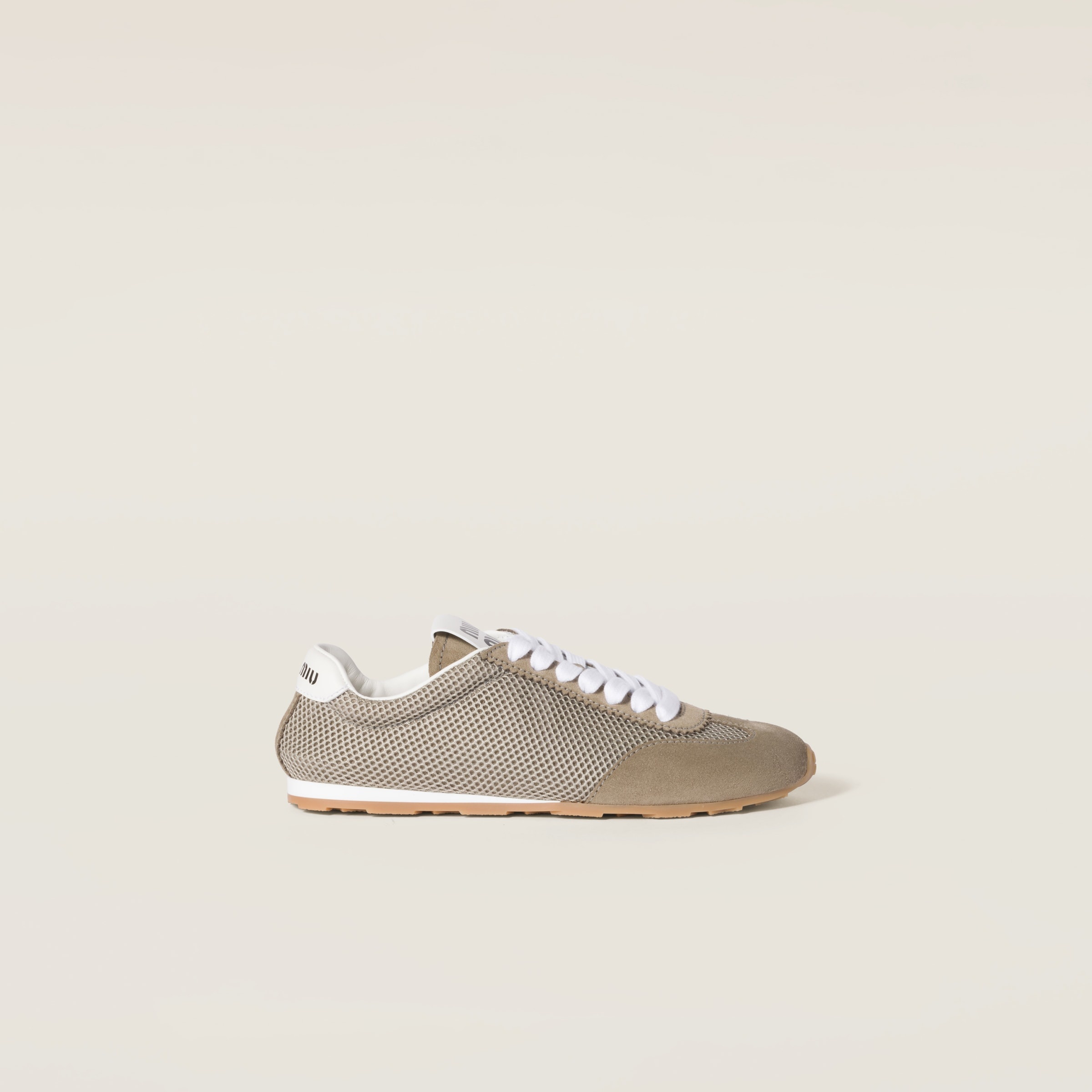 Plume mesh and suede sneakers - 2