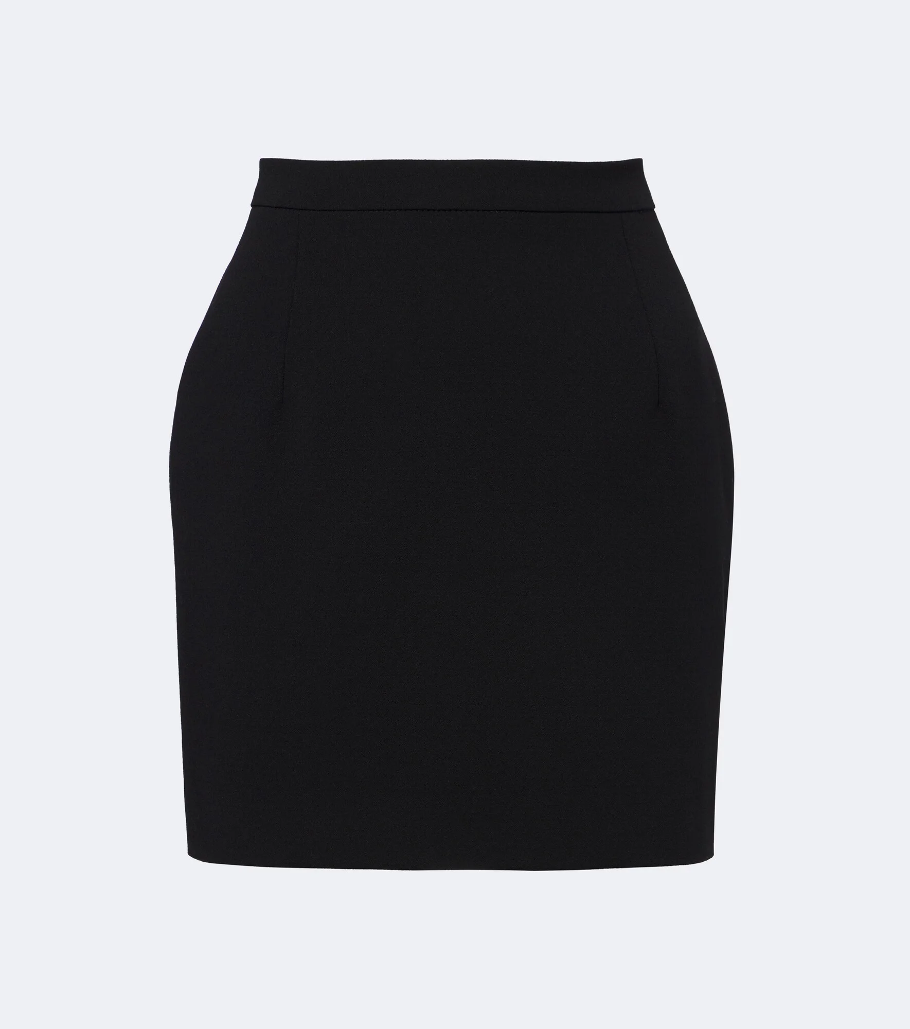 Wool-blend crêpe miniskirt - 1