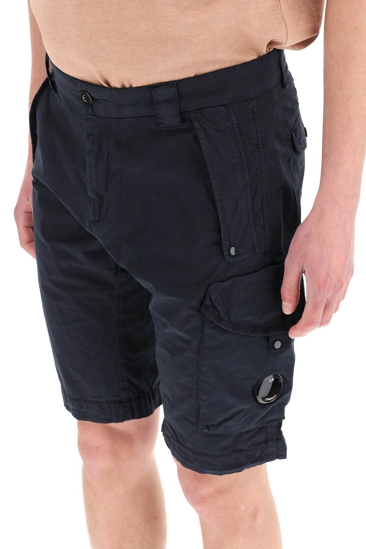 STRETCH SATEEN CARGO SHORTS - 5