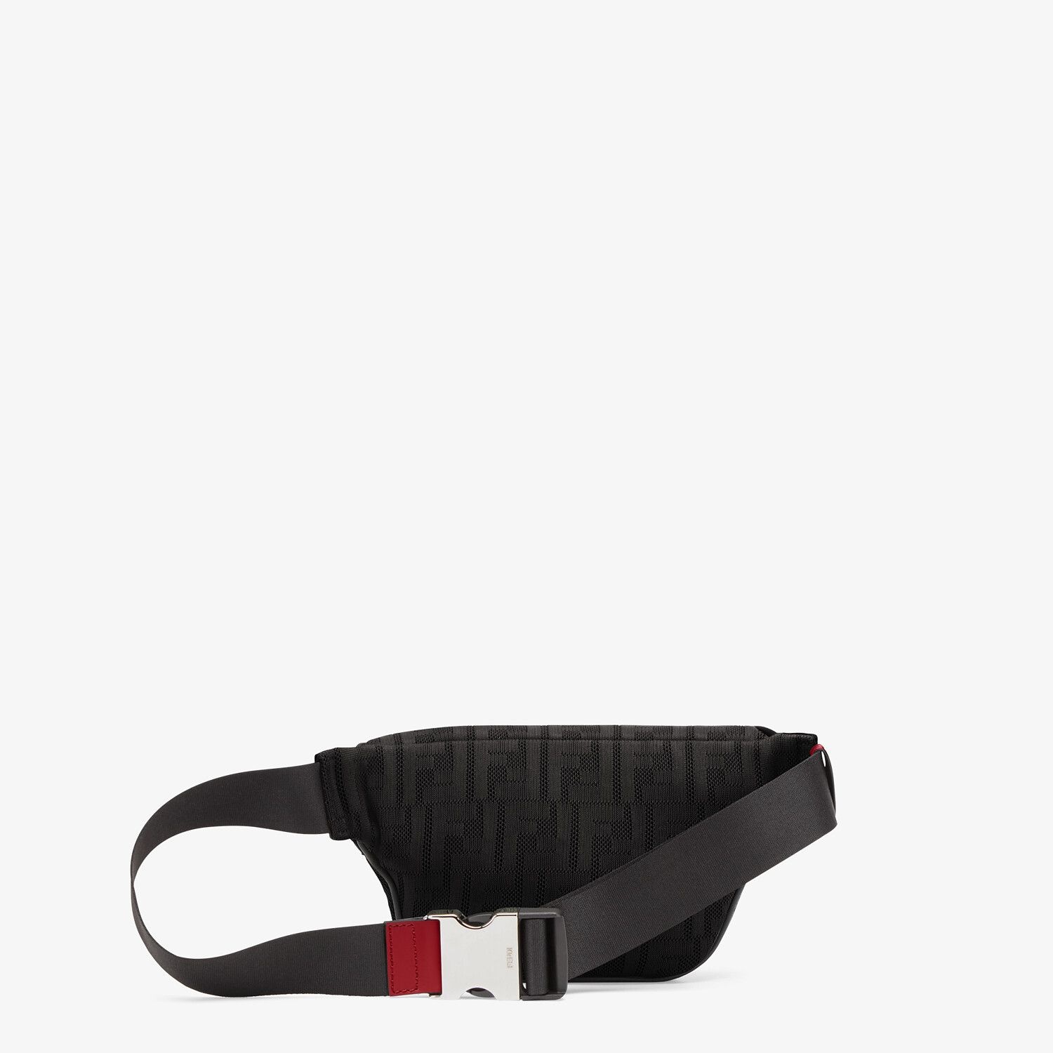 Black fabric belt bag - 3