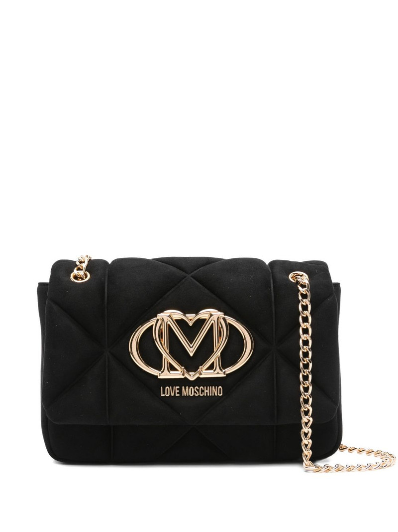 quilted logo-plaque cross body bag 1