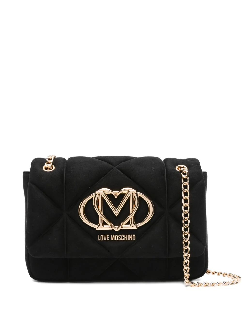 quilted logo-plaque cross body bag - 1