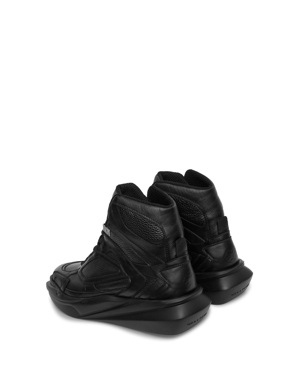 【1017 ALYX 9SM】High Top Mono Hiking Sneakers 1017 ALYX 9SM Mono Hiking pebbled-leather high-top sneakers
