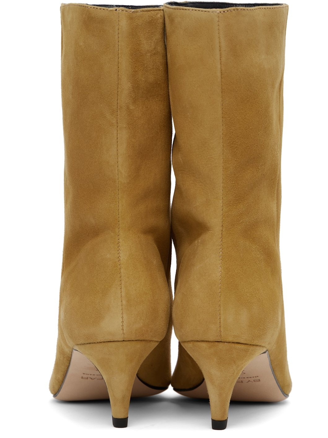 Tan Lysander Kid Suede Leather Boots - 2