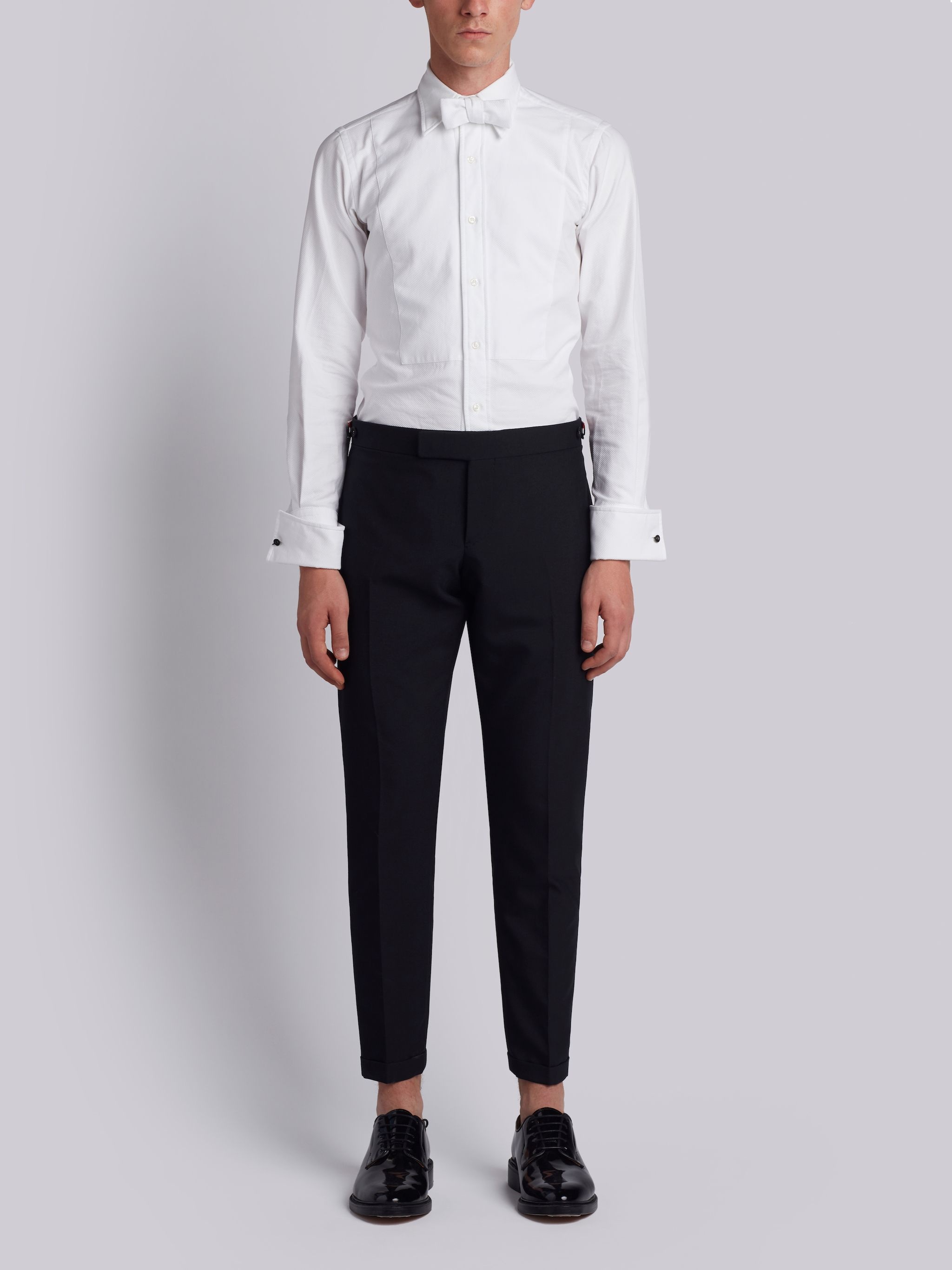 RWB stripe low-rise tailored trousers - 4