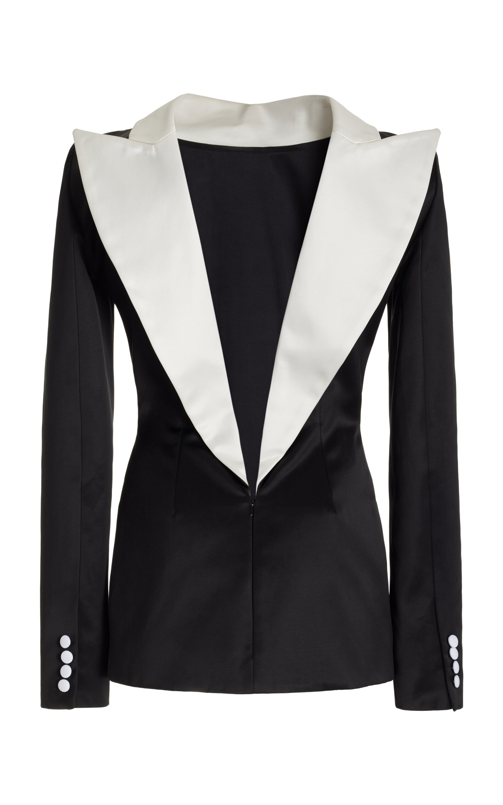 Reversed Mini Blazer Dress black/white - 6