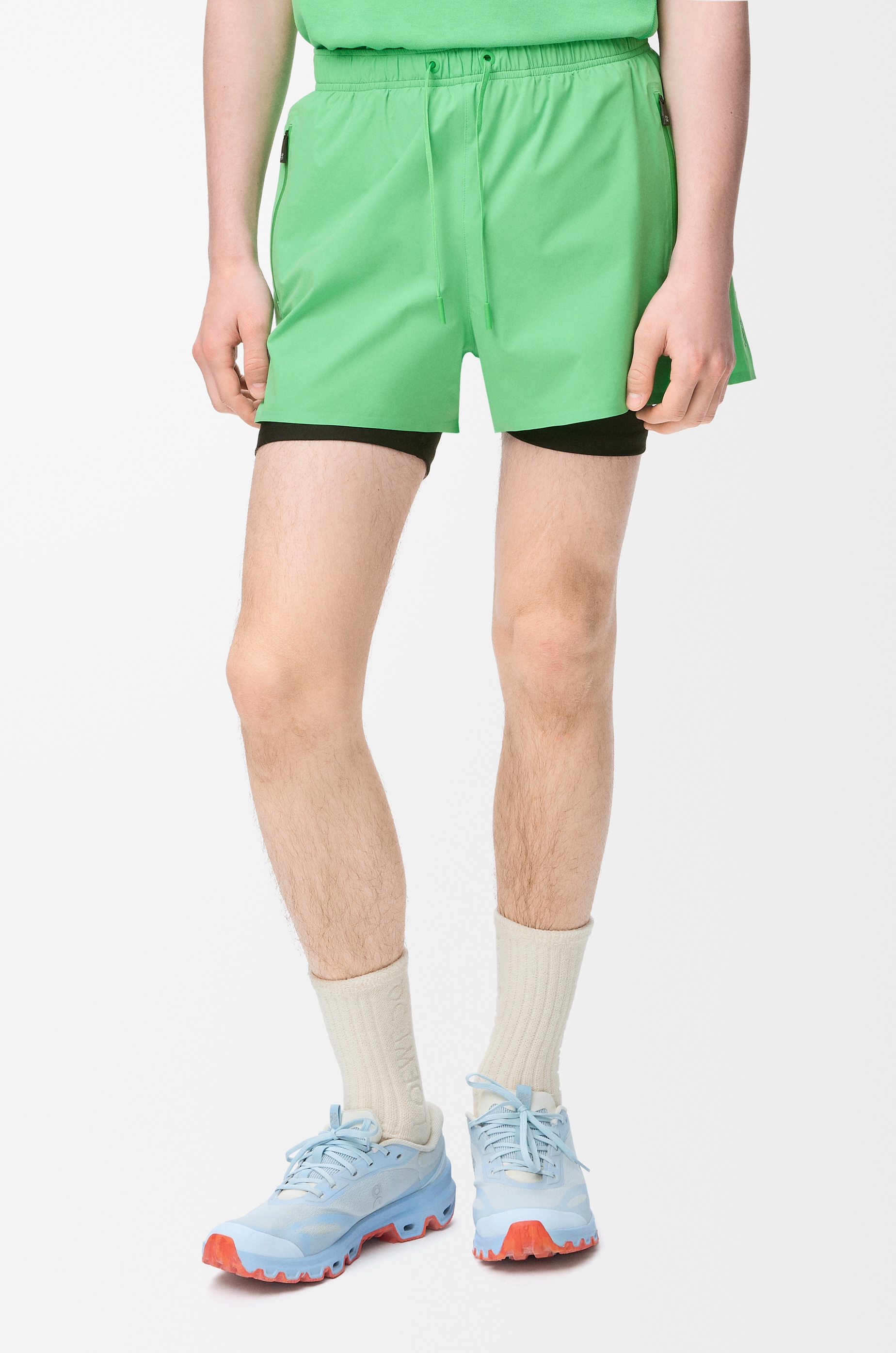Performance shorts in technical shell - 3