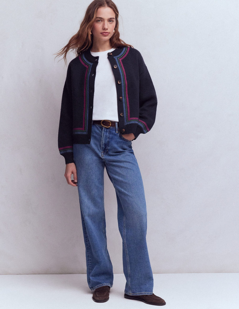 Abi Jacquard Cardigan-Navy, Tiger 5