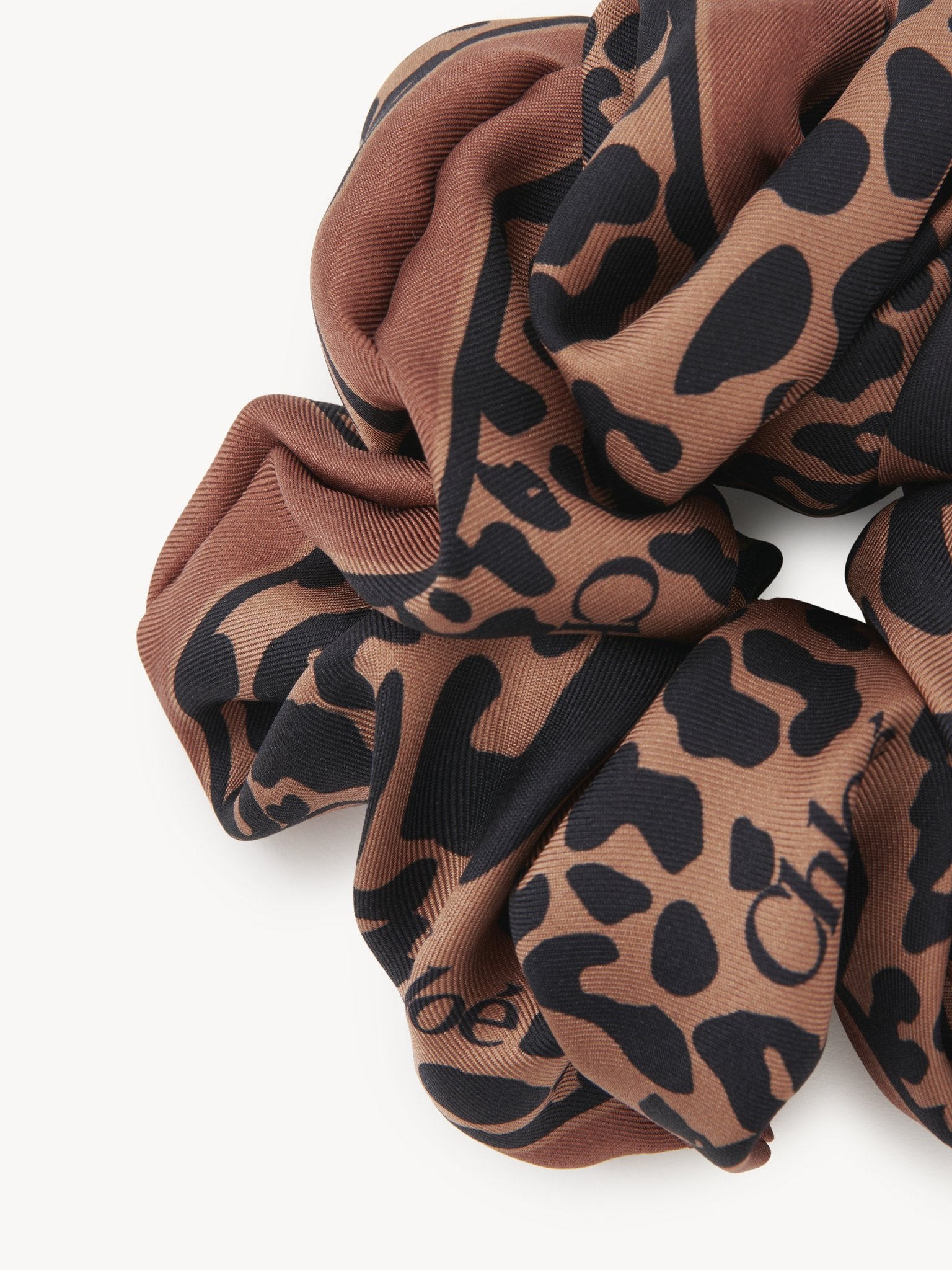 ANIMAL-PRINT SCRUNCHIES IN SILK - 4