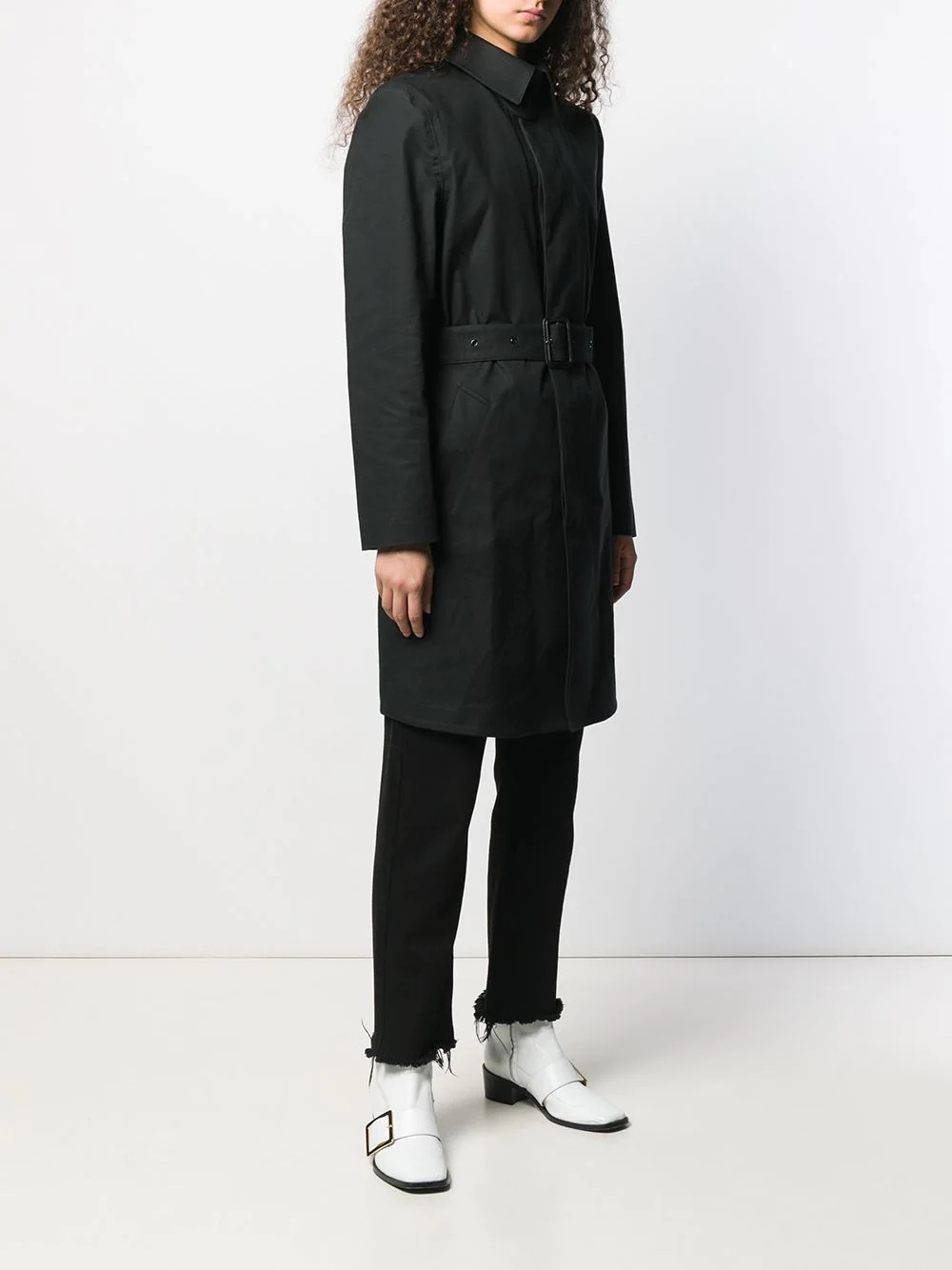 belted car coat - 3