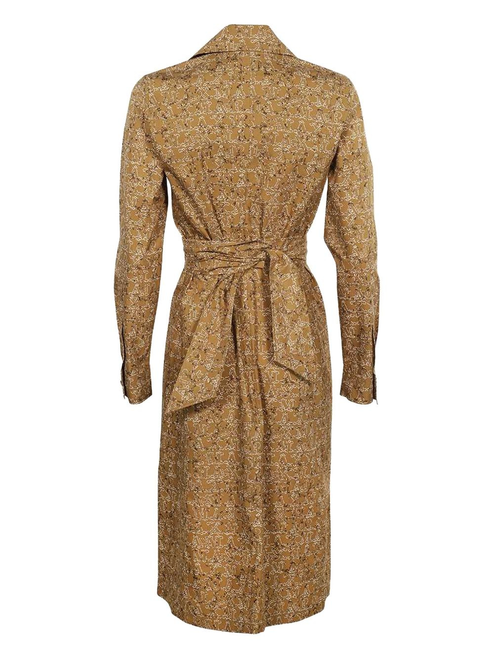 wrap-around logo-print dress - 2