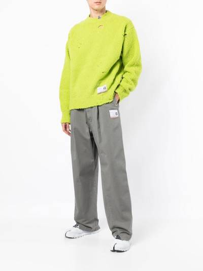 Maison MIHARAYASUHIRO logo-print loose-fit trousers outlook