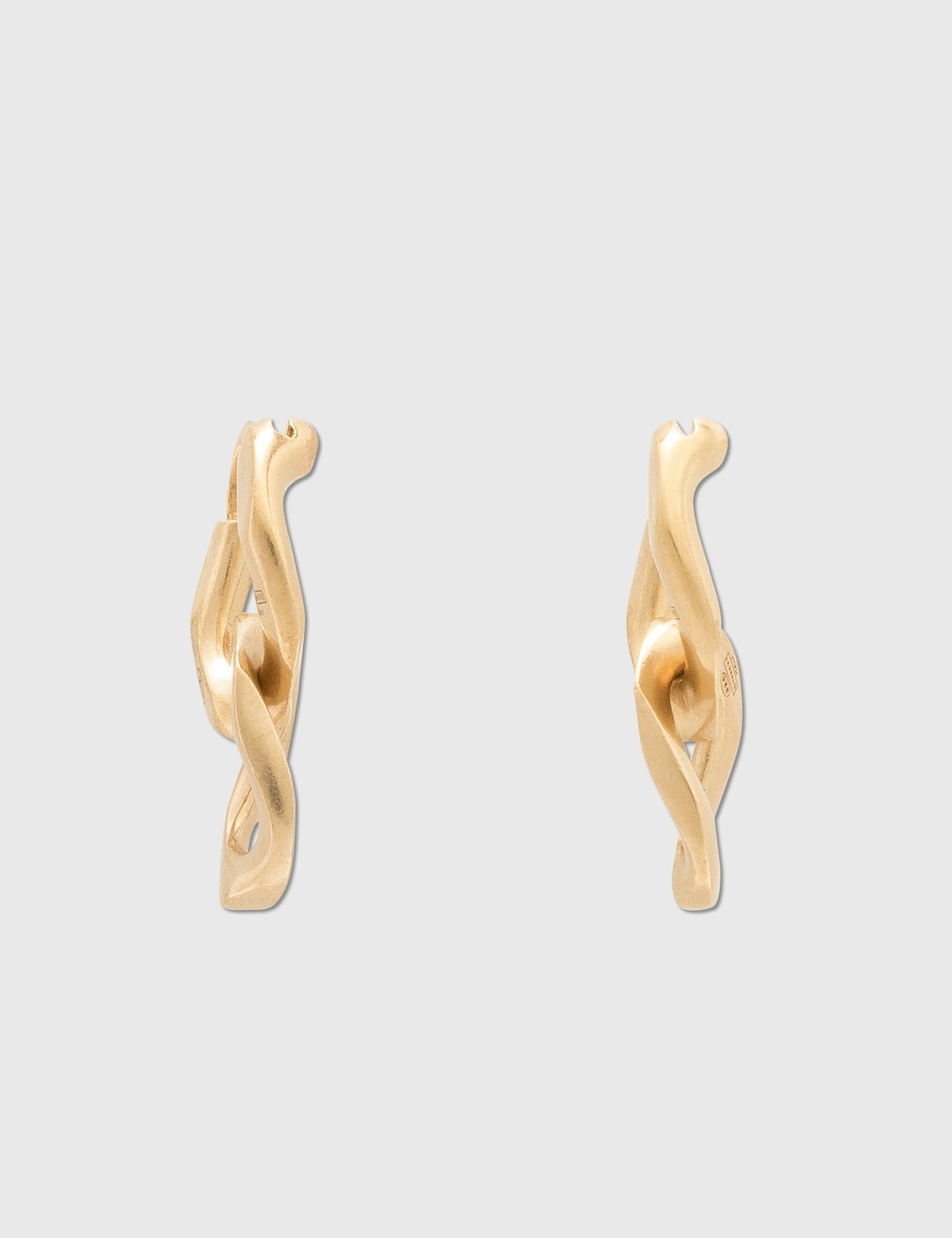 Maison Margiela Curb Chain Earrings - Gold