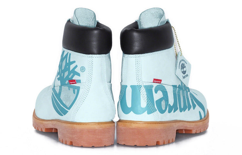 Timberland Timberland x Supreme 6 Inch Waterproof Boots 'Blue with Logo' A2MTD outlook