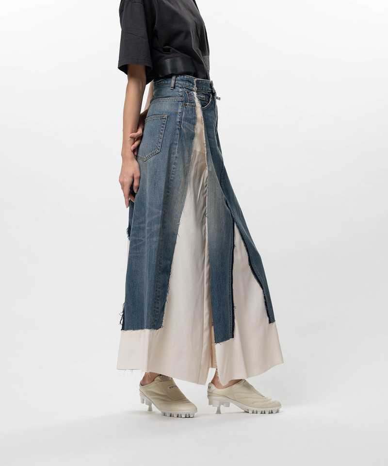 Denim Pants Combined Skirt 9