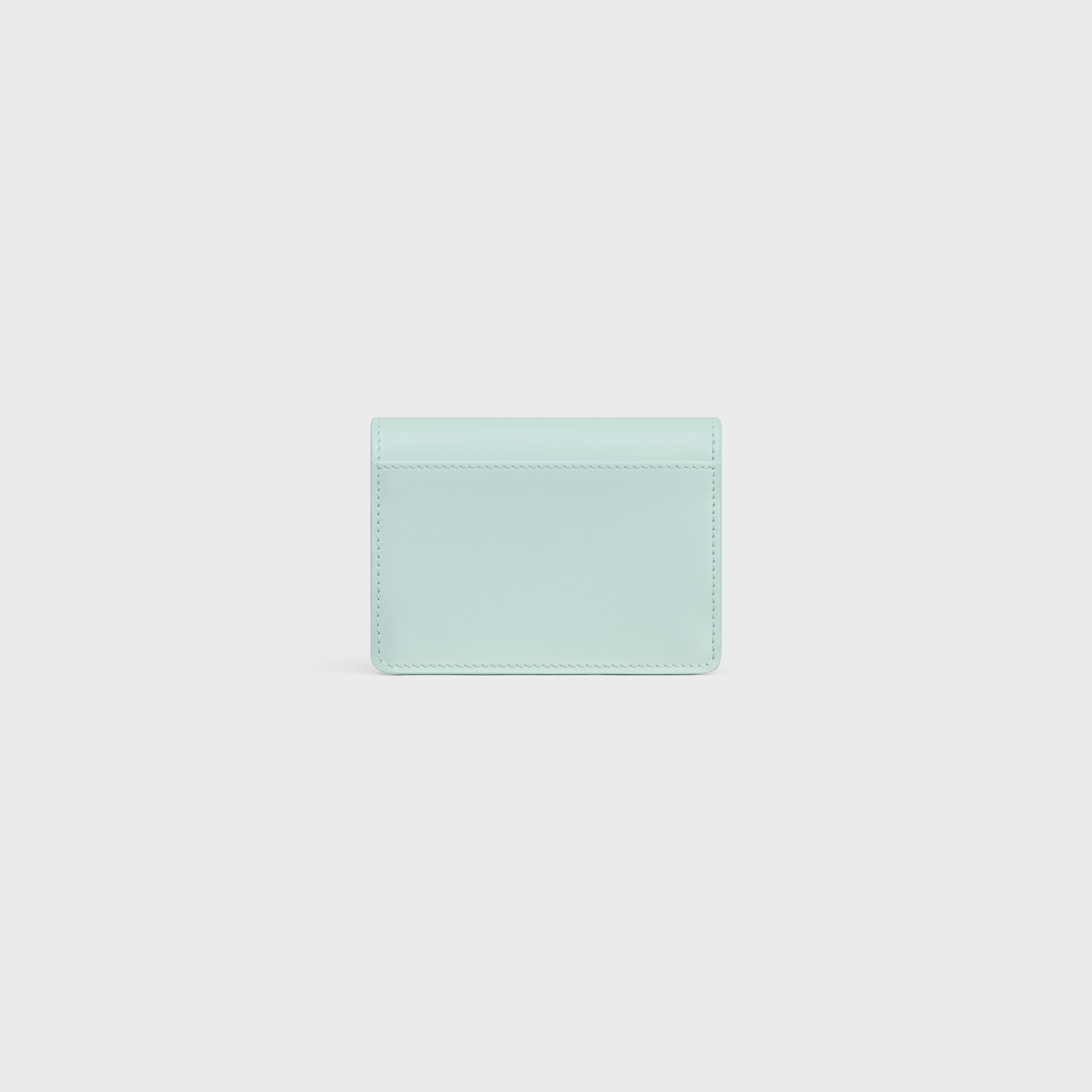 CARD HOLDER WITH FLAP TRIOMPHE IN Shiny calfskin - 3