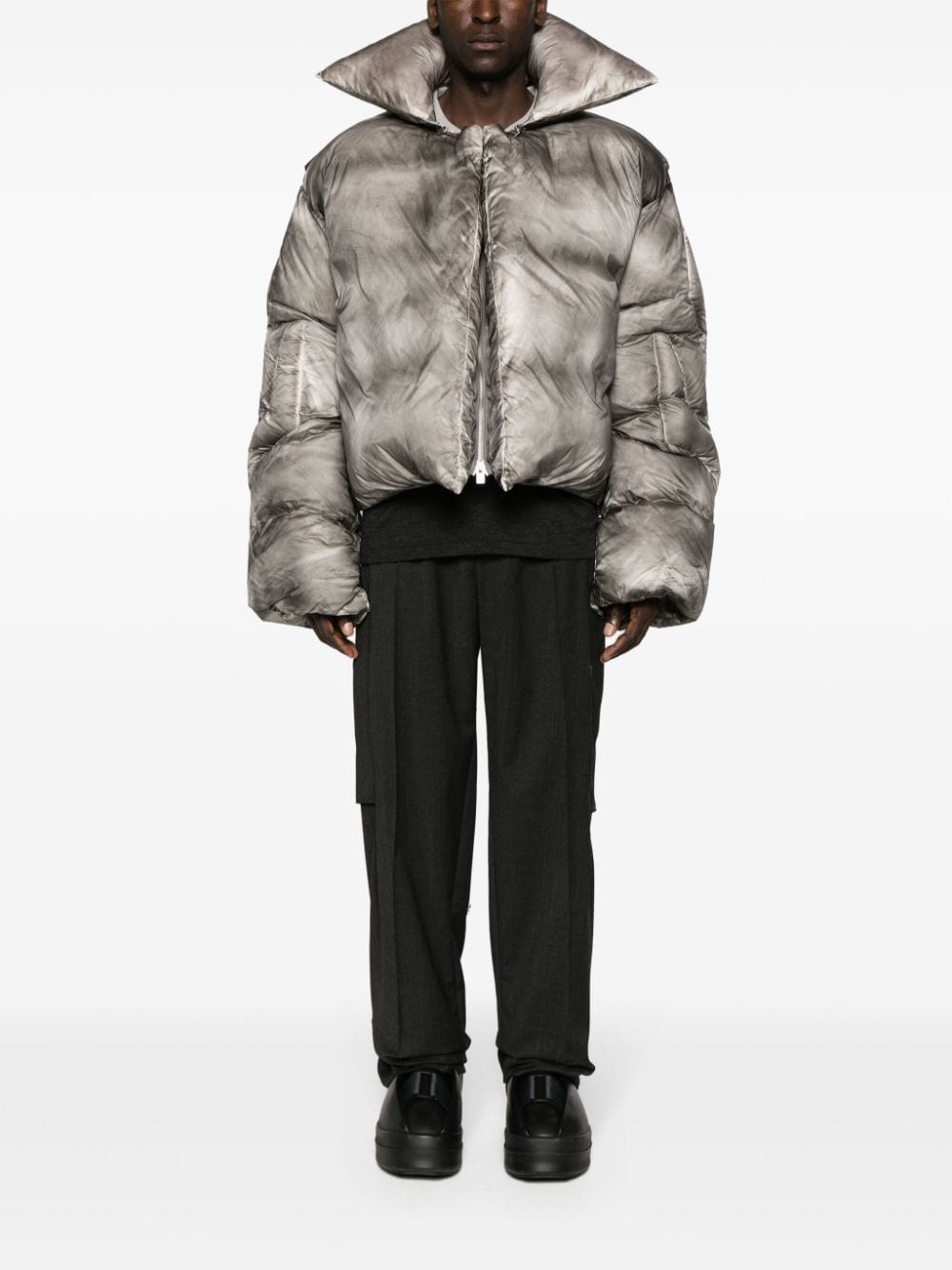 Sculptural down puffer jacket - 2