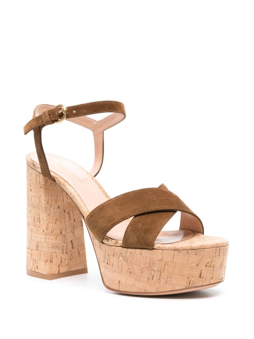 128mm suede platform sandals - 2