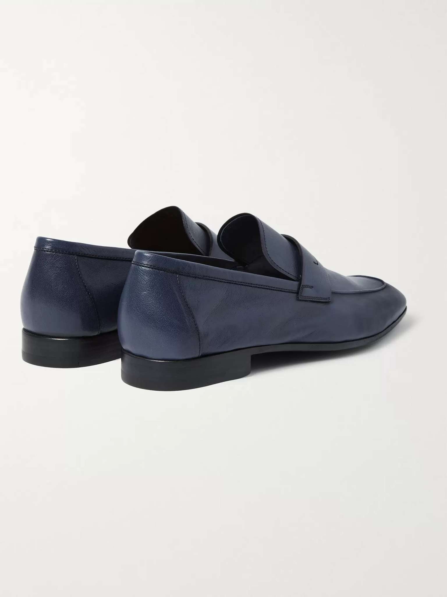 Lorenzo Polished Full-Grain Leather Loafers - 5