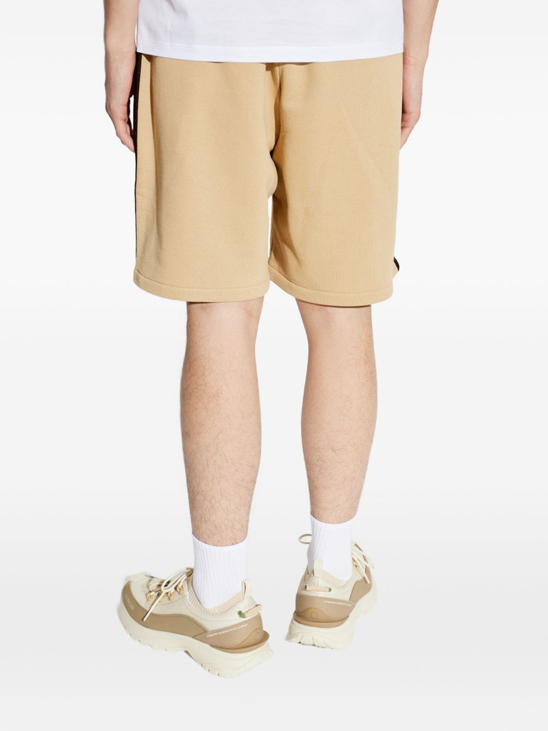 drawstring-detail striped cotton shorts 4