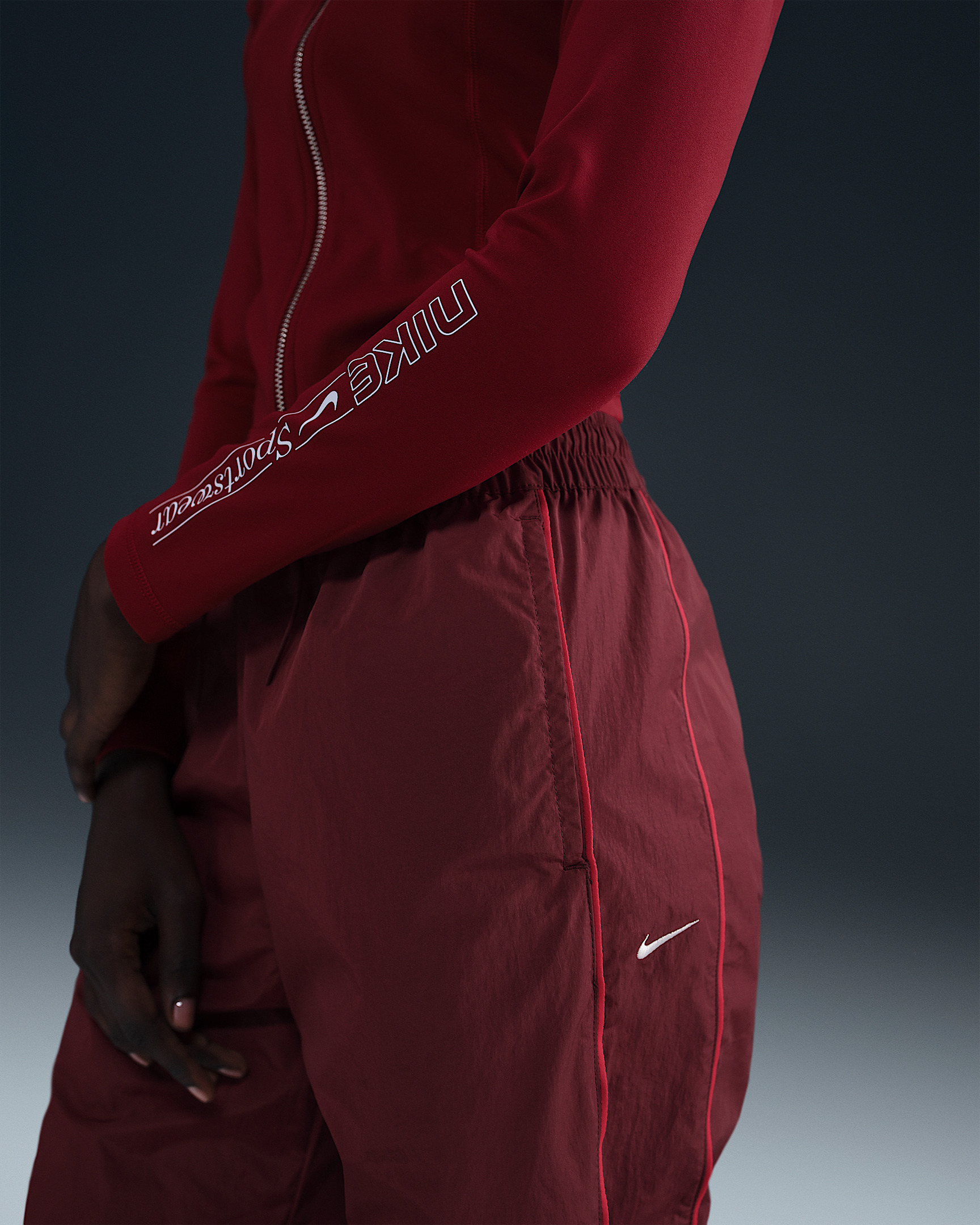 Nike Windrunner Women's High-Waisted Woven Open-Hem Pants - 3