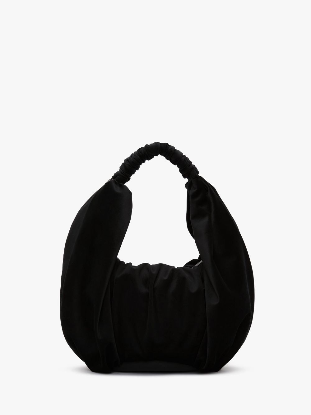 RUFFLE SHOPPER - VELVET SHOULDER BAG - 1