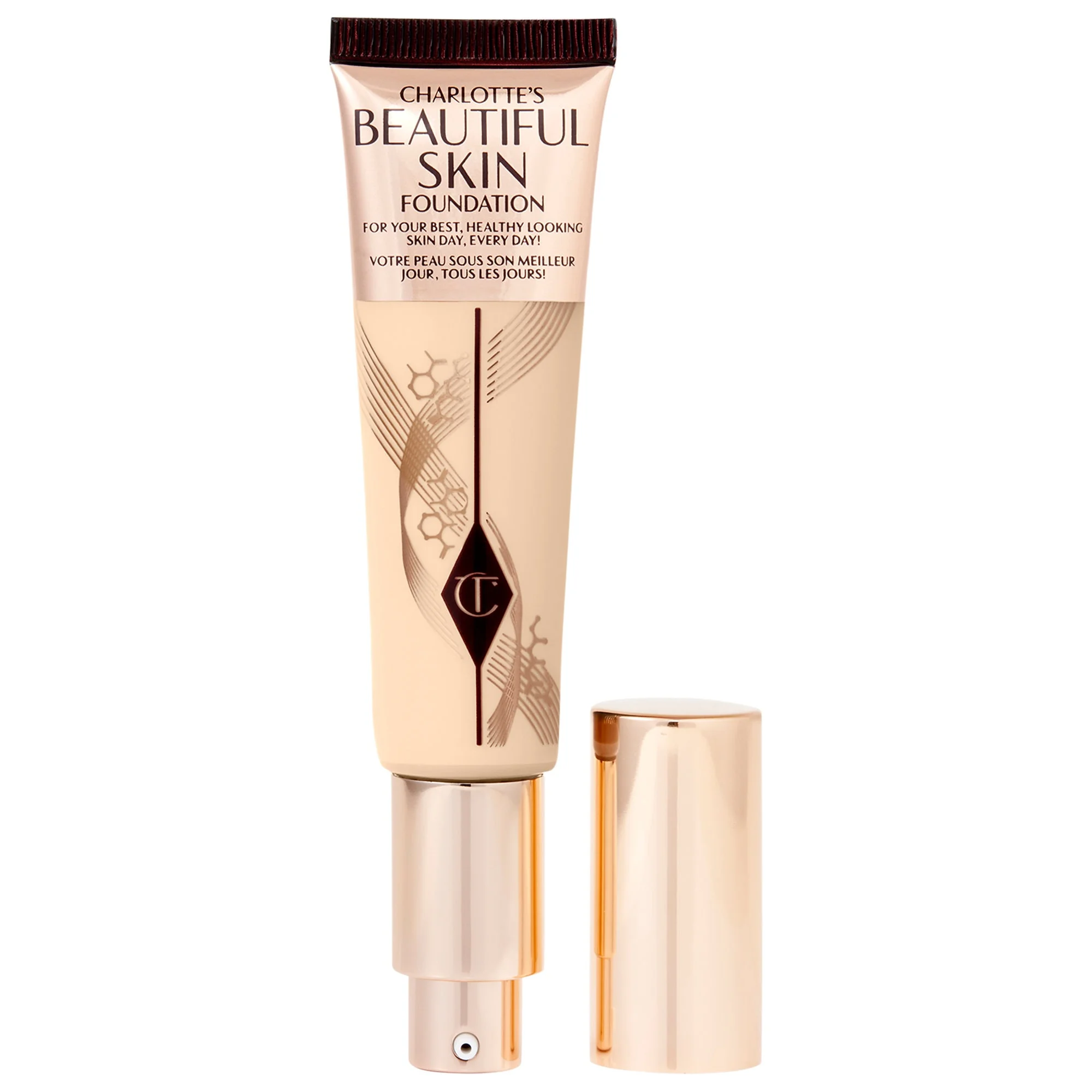 Beautiful Skin Medium Coverage Liquid Foundation with Hyaluronic Acid - 1