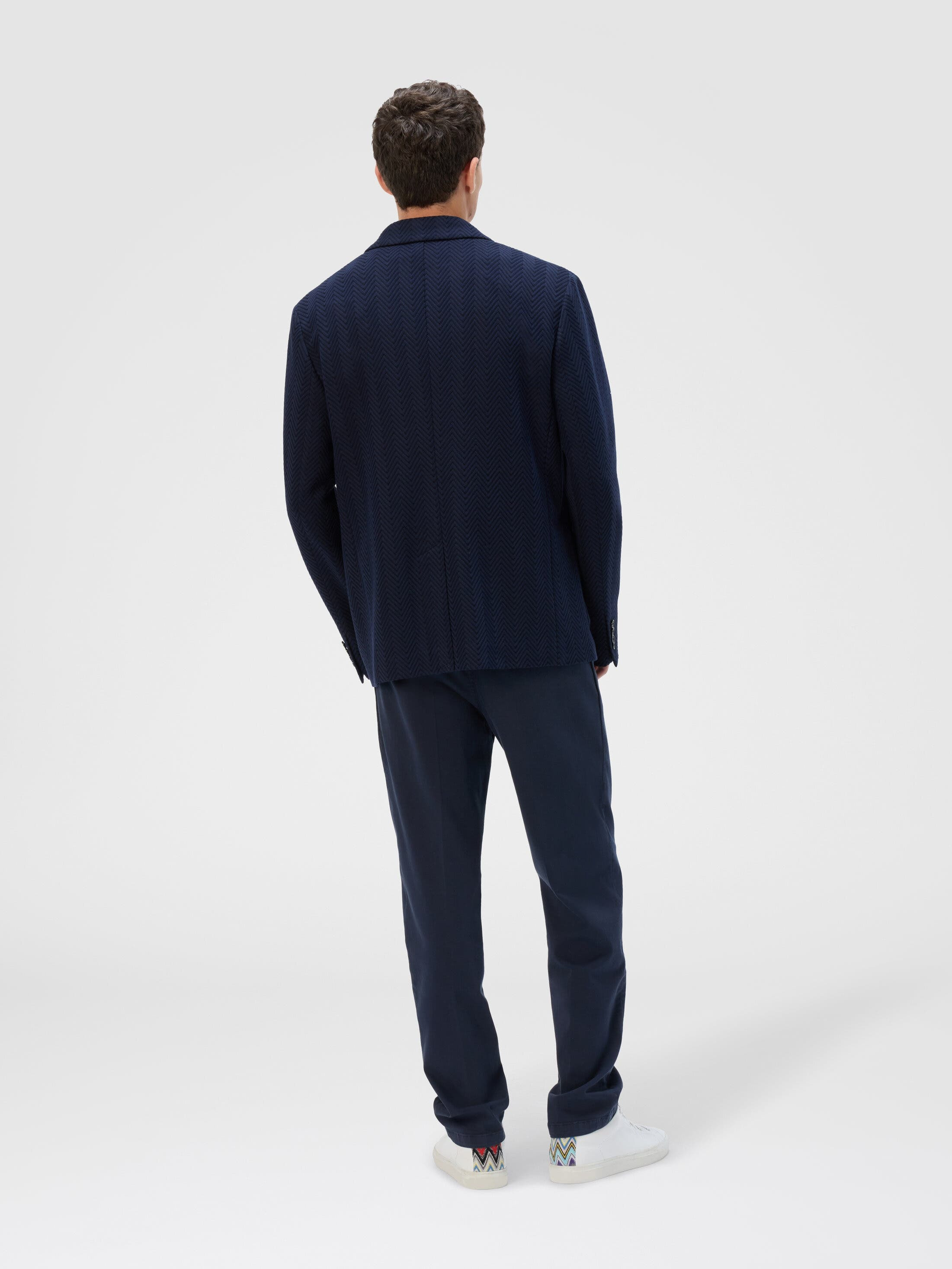 Missoni Single-breasted Jacket With Zigzag Pattern in Blue at Nordstrom - 3