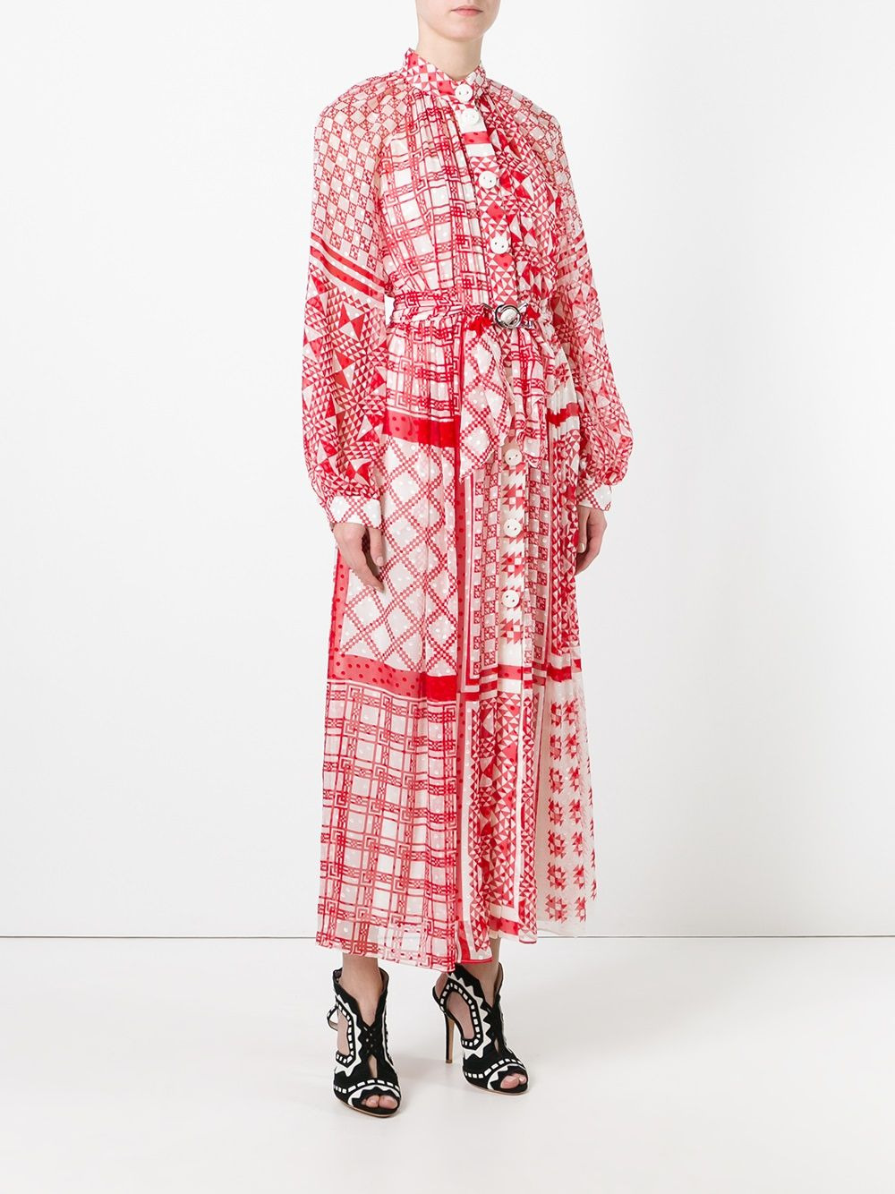 geometric print maxi dress - 3