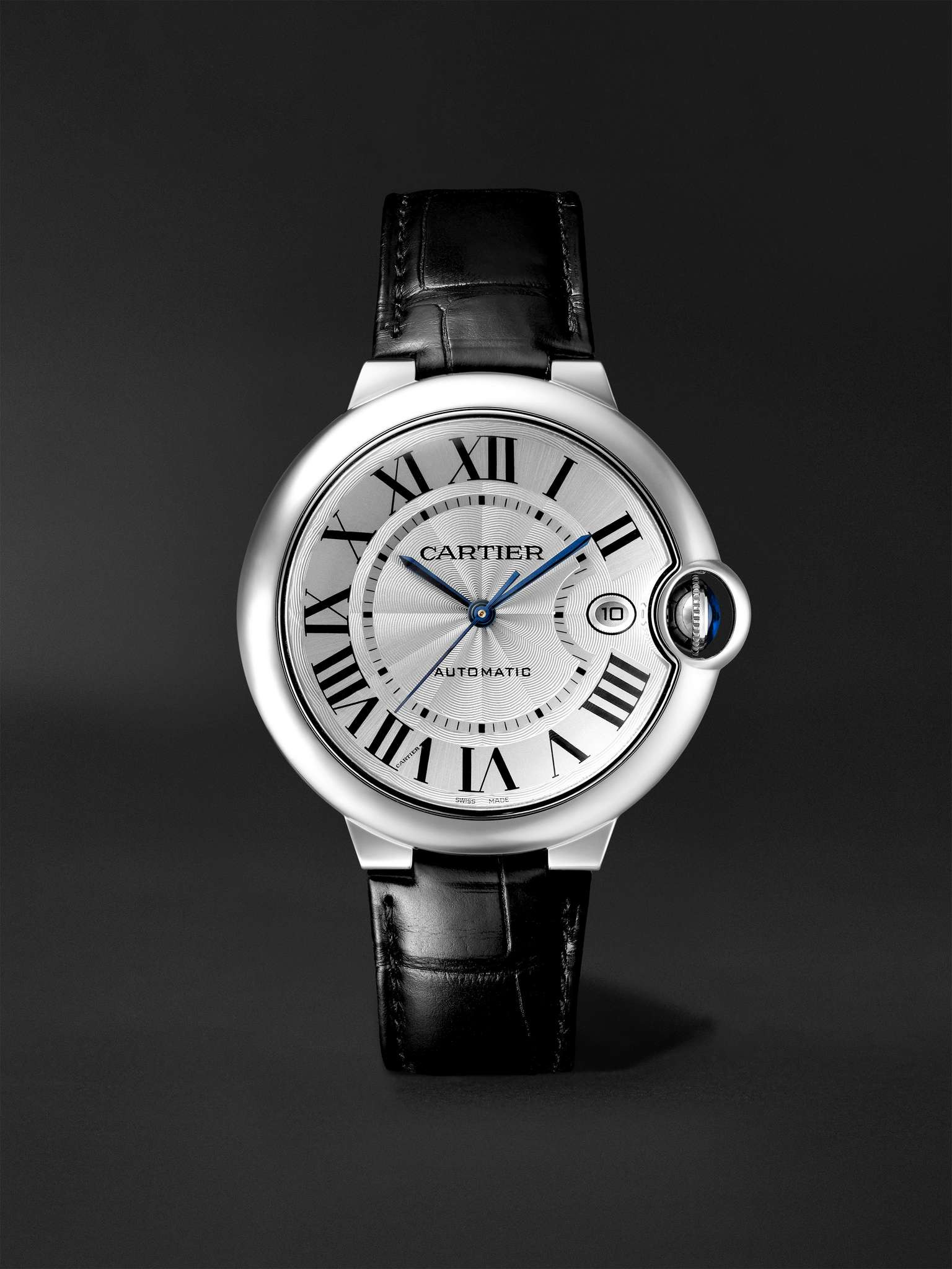 Ballon Bleu de Cartier Automatic 40mm Stainless Steel and Alligator Watch, Ref. No. WSBB0039 - 1