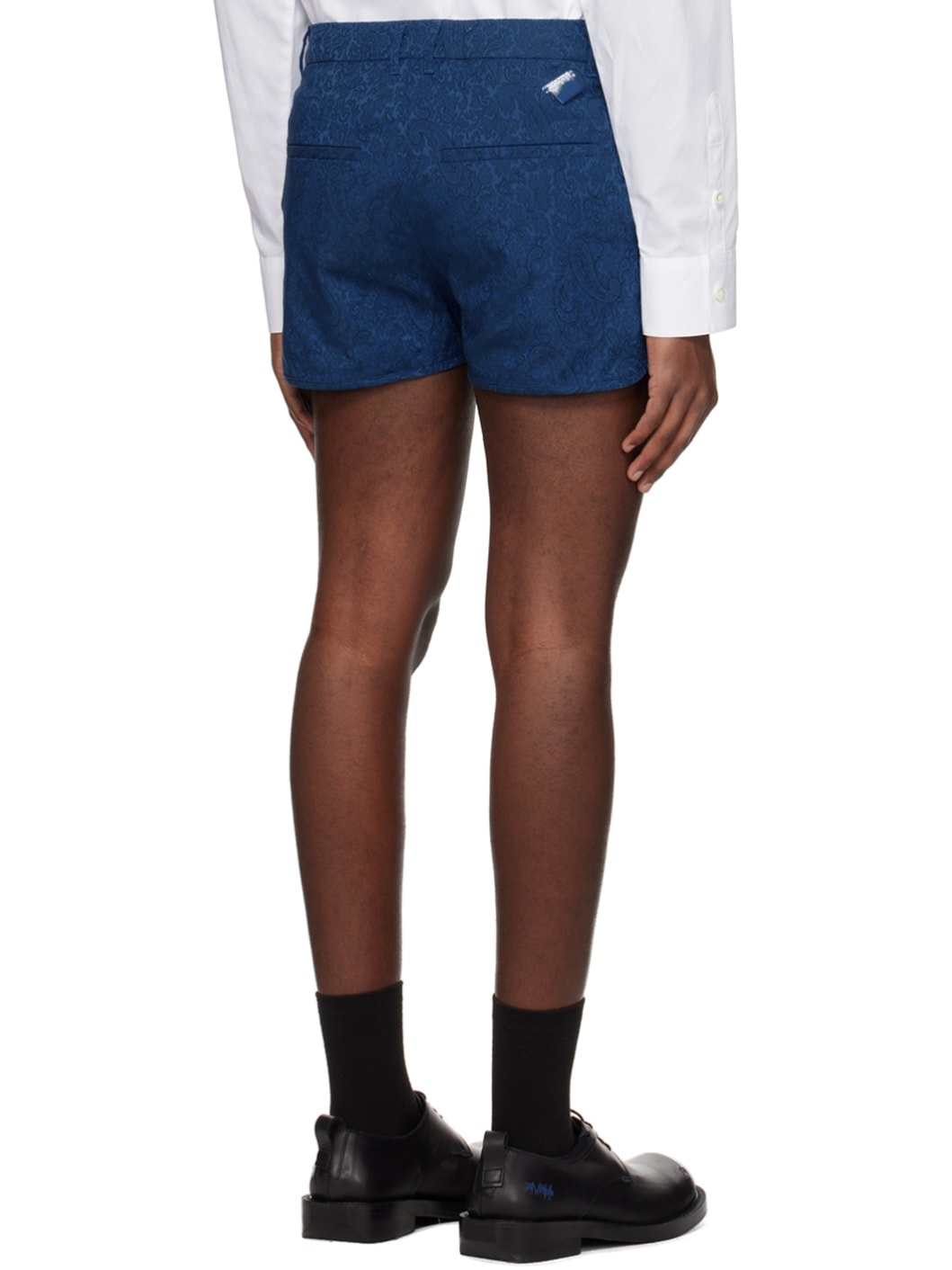 Blue Floral Shorts - 3