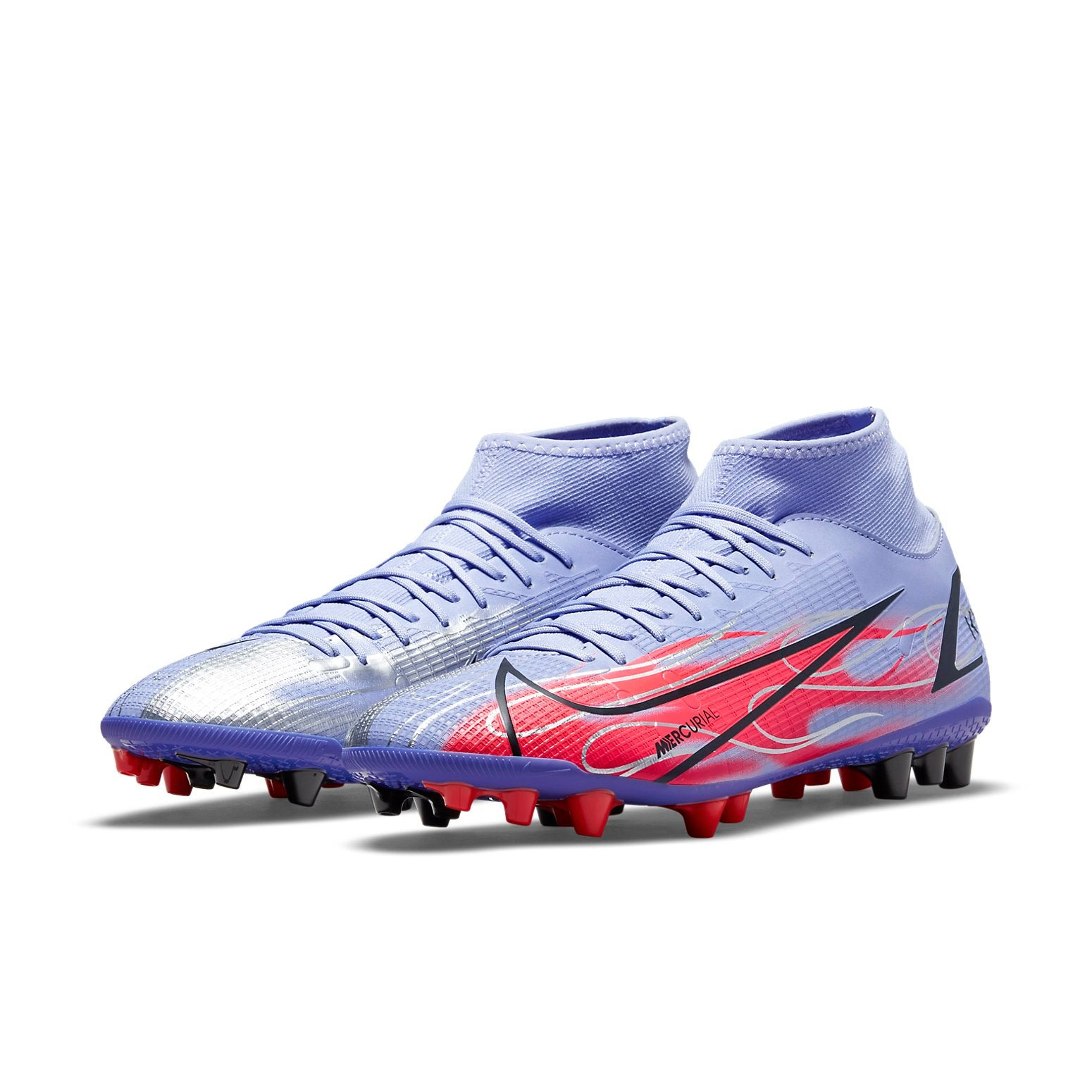 Nike Kylian Mbapp x Mercurial Superfly 8 Academy AG 'Flames' DJ3984-506 - 4