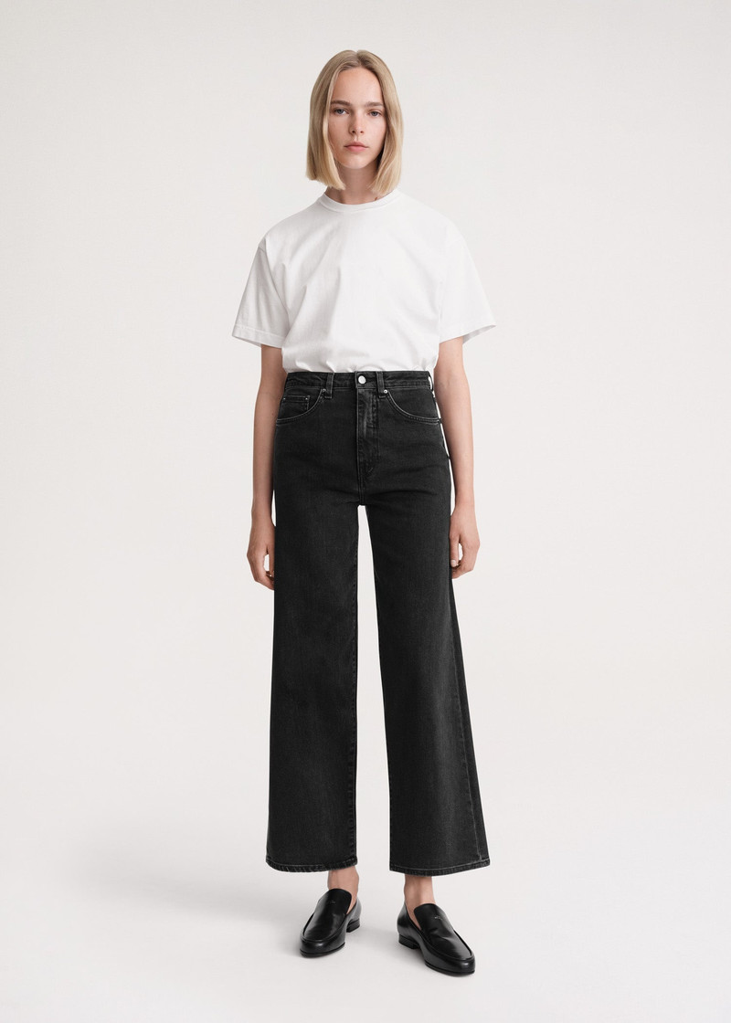 TOTEME Flare fit denim grey outlook