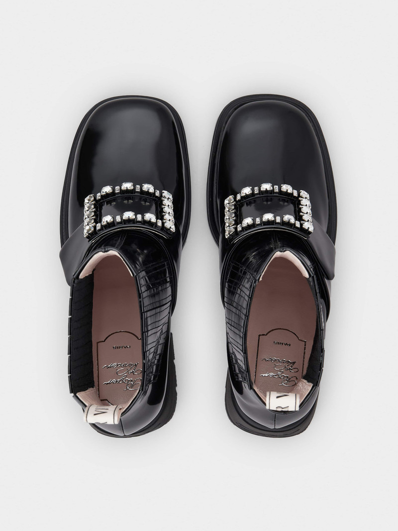 Viv' Rangers Strass Buckle Booties in Patent Leather 4