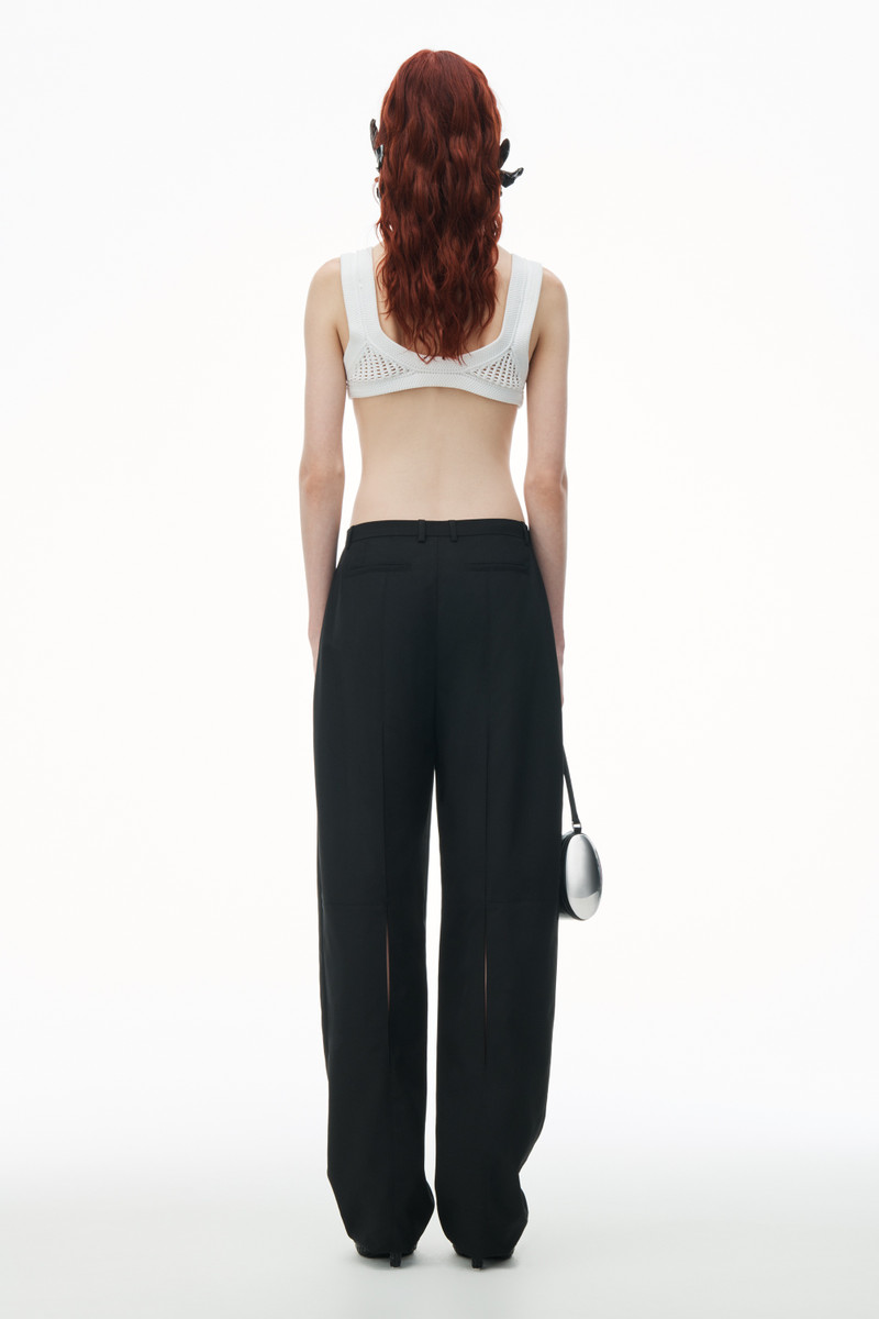 Low Waisted Tailored Trouser in Wool Blend 5