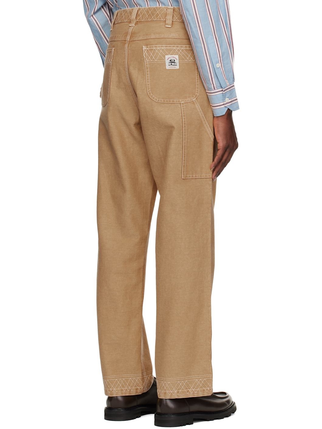 Brown Embroidered Knolly Brook Trousers - 3
