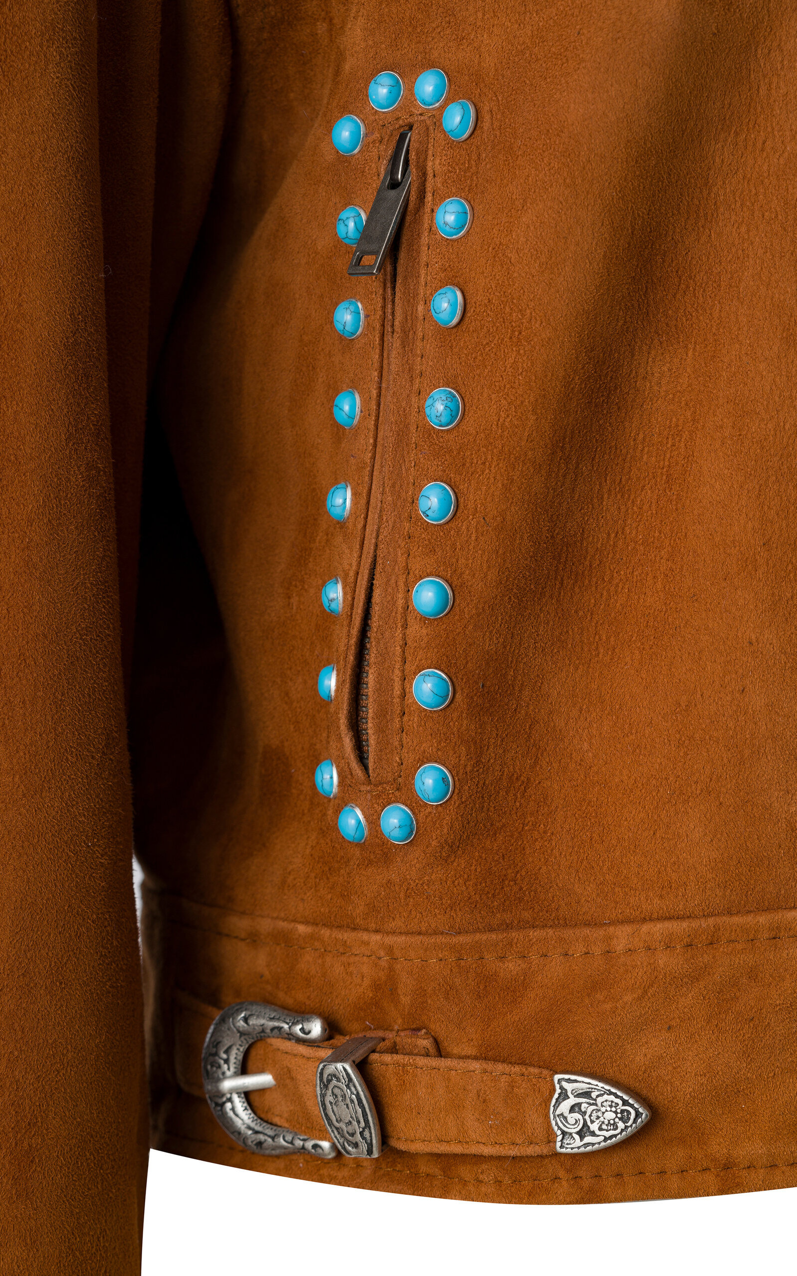 Ioaris Embellished Suede Jacket brown - 4