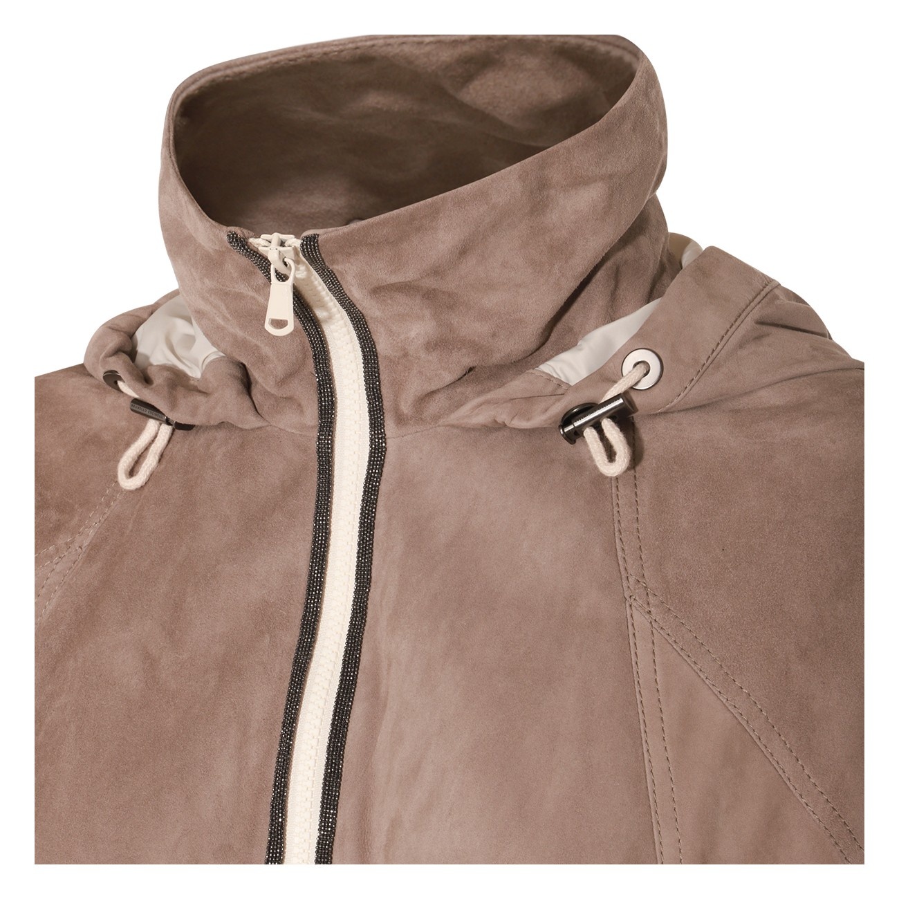 beige leather jacket - 4