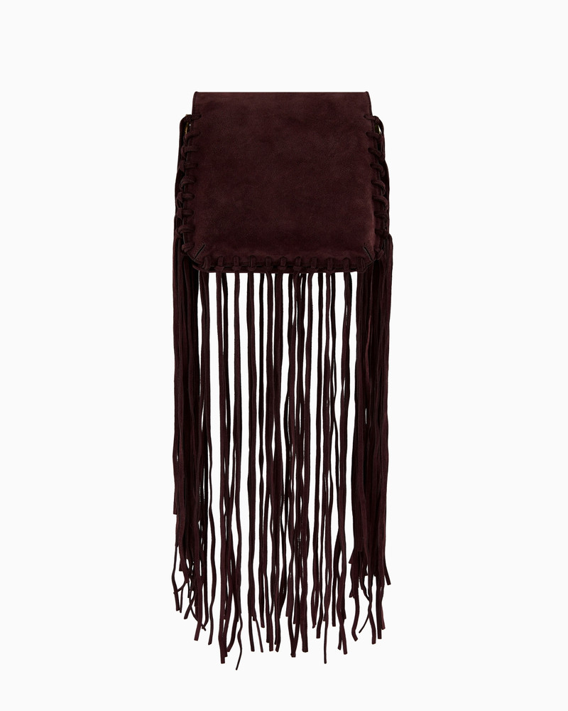 La Prima fringed suede bag 4