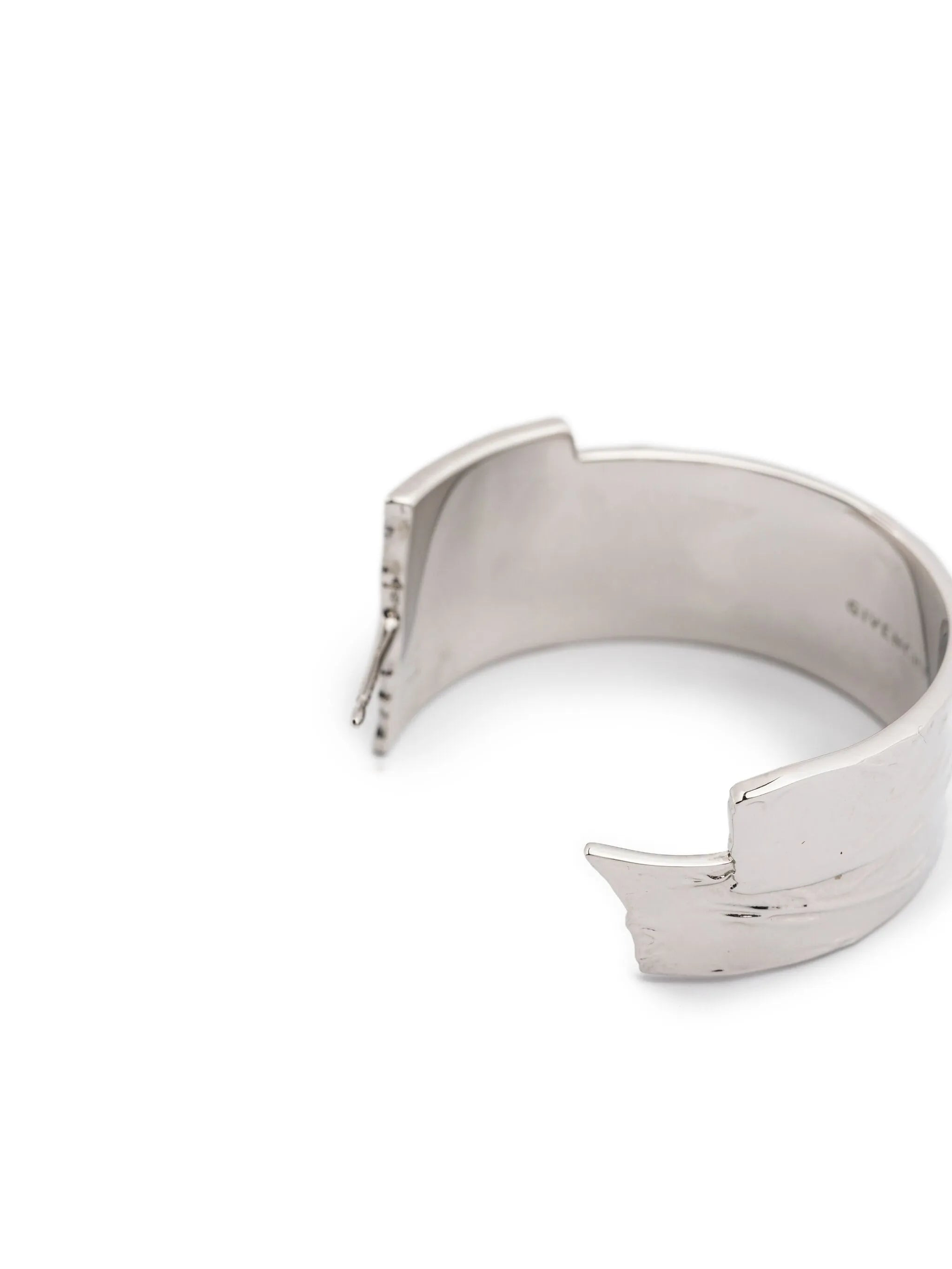 logo-engraved hoop earrings - 3